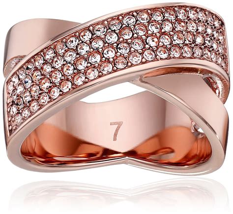 michael kors criss cross ring rose gold|Michael Kors Criss Cross Ring Rose Gold Tone size 7 engraved .